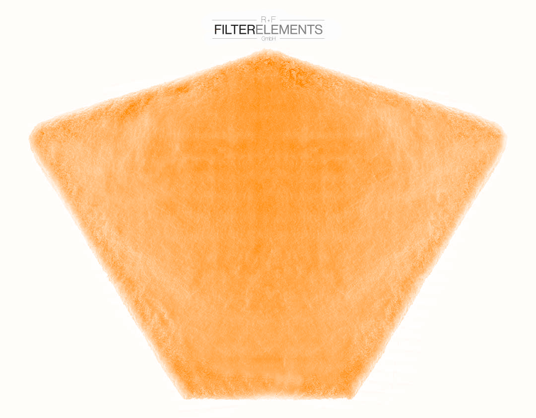 R+F Filterelements GmbH_multifilament pilefiltercloth_wastewater_treatment plant_orange_1 RF-2080-GE486 replacement for FLT486_R+F Filter Elements GmbH_alternative